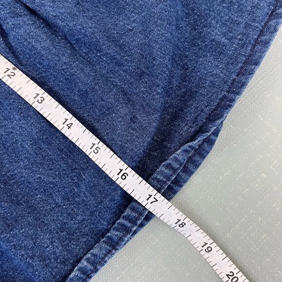 Vintage OshKosh B'gosh Denim Jumper Dress 24 Months USA - Picture 6 of 7